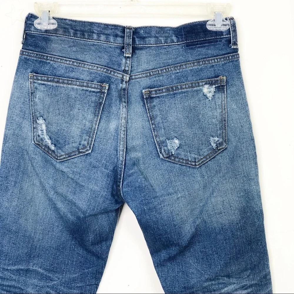ACNE Studio raw hem distressed skinny jeans